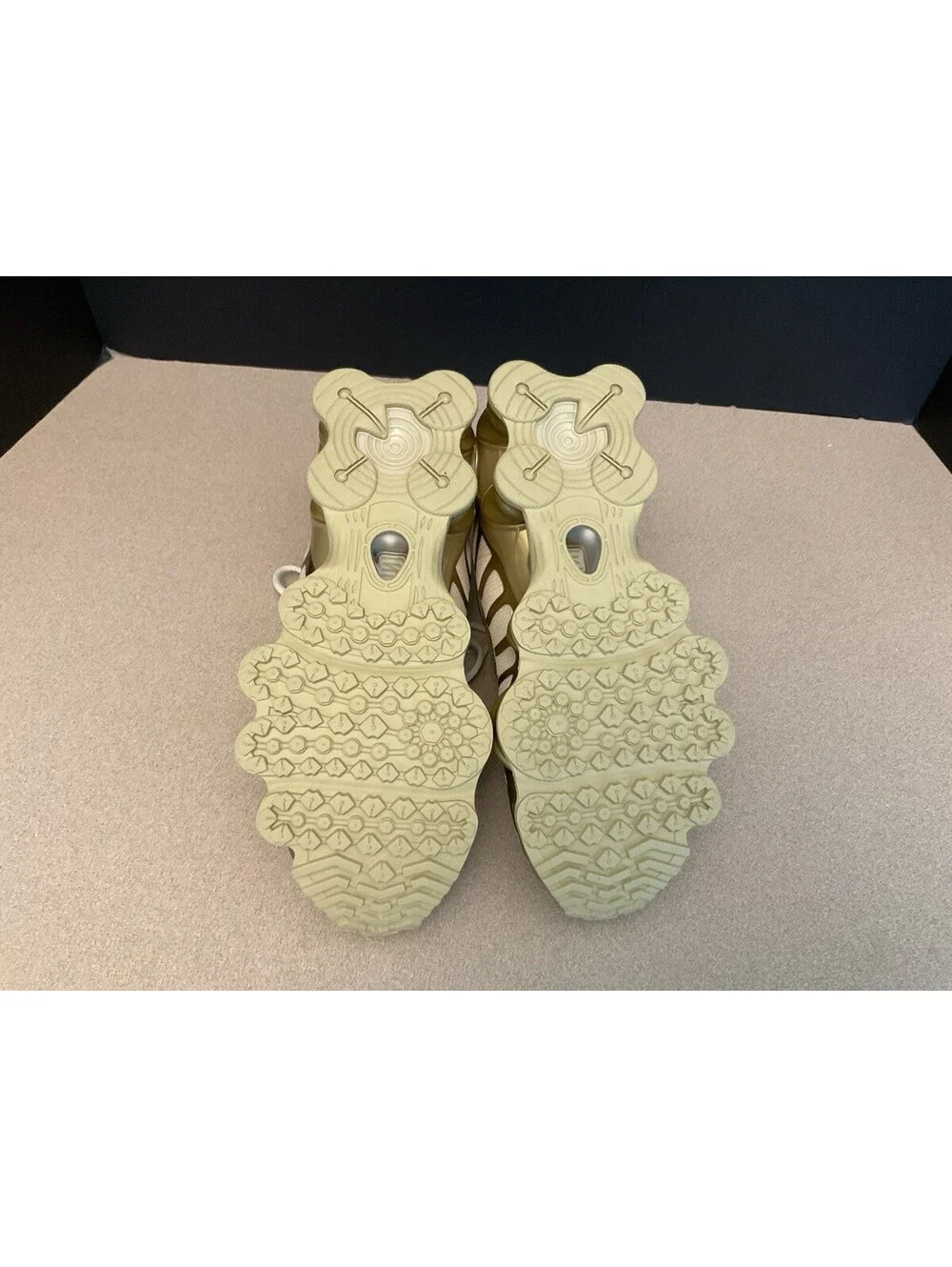 New! Womens Nike Shox TL Coconut Milk Metallic Gold Athletic Shoes. Size 6.5.